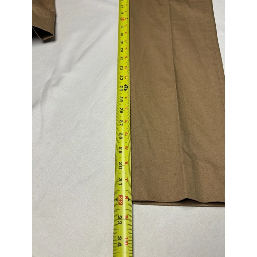 NWT Banana Republic Tailored Fit Chino Pants Mens 32x32 Khaki Brown Cotton‎